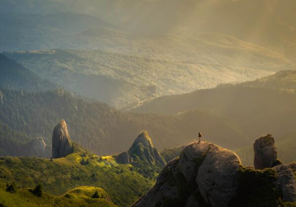 Person-on-mountain-edge
